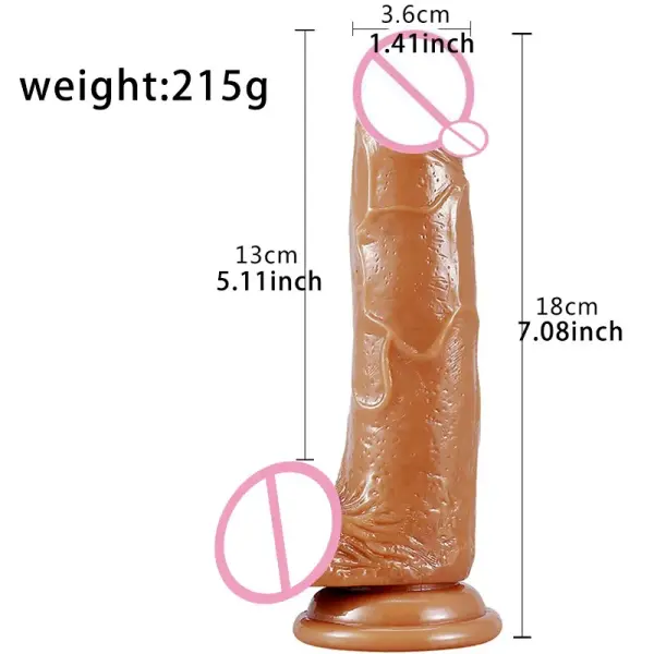 Realistic clear TPE dildo, vibrant color swirl, flexible adult toy design